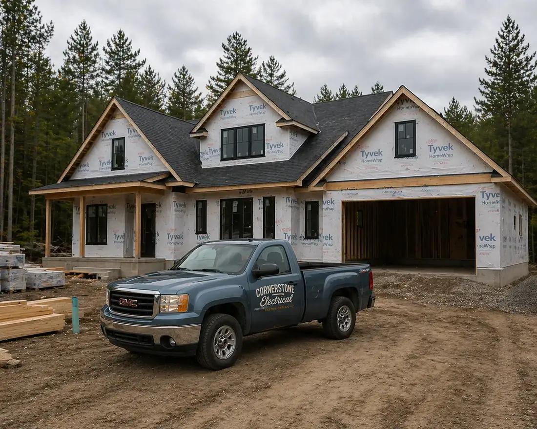 Electrical work by Cornerstone Electrical in Eastern Ontario